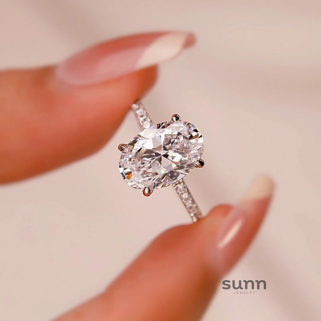 Mildred Oval Moissanite Ring [XSS5XJTD]