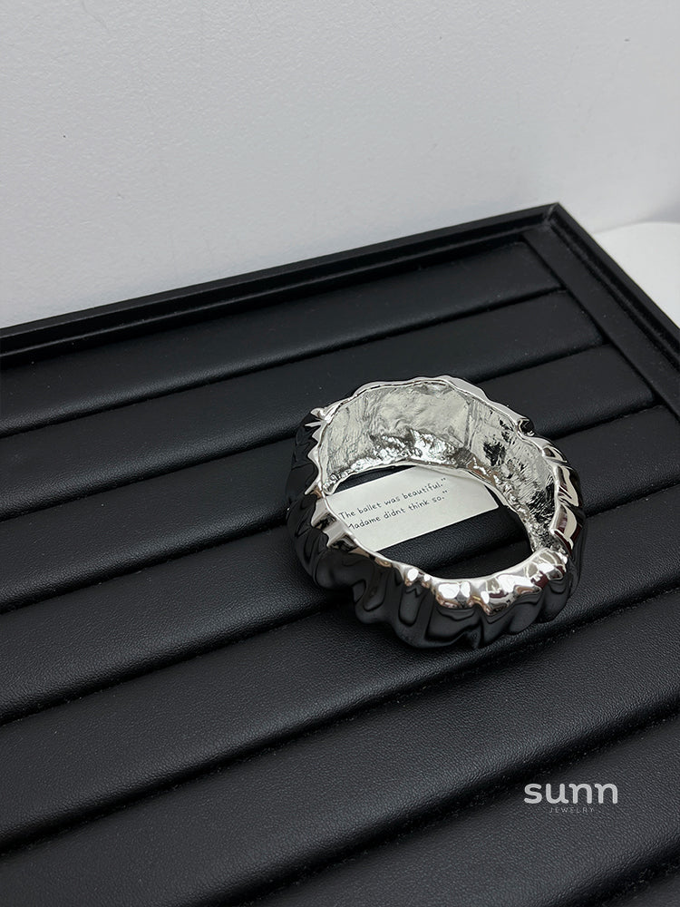 Milo Wide Polished Cuff Bracelet