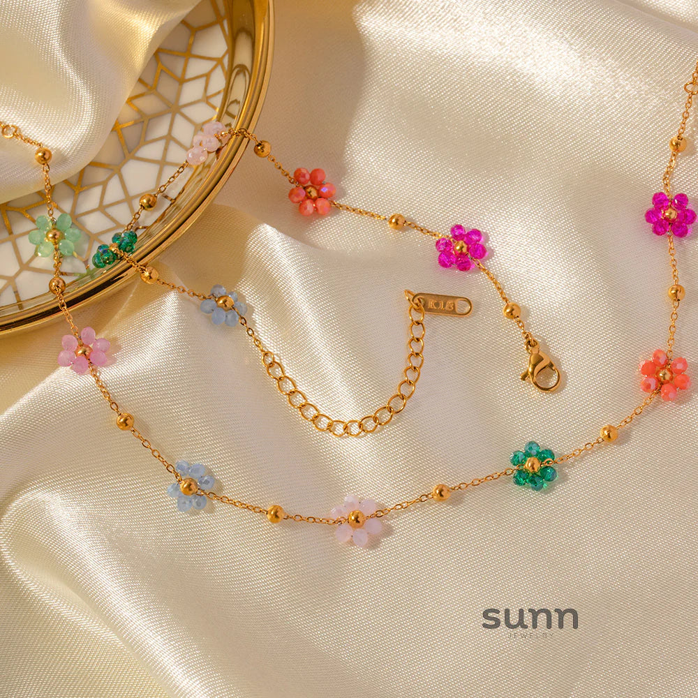 Mina Floral Charm Bracelet