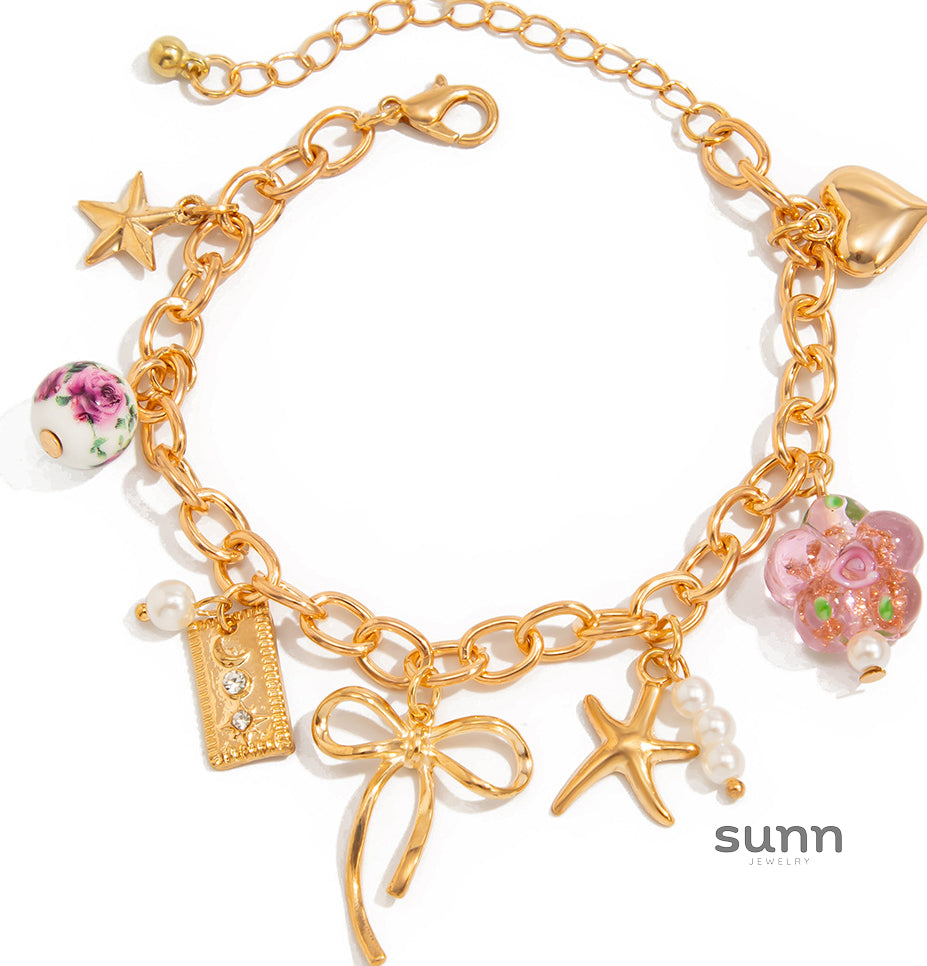 Minerva Ceramic Pearl Bracelet Set [F4XLGQ9X]