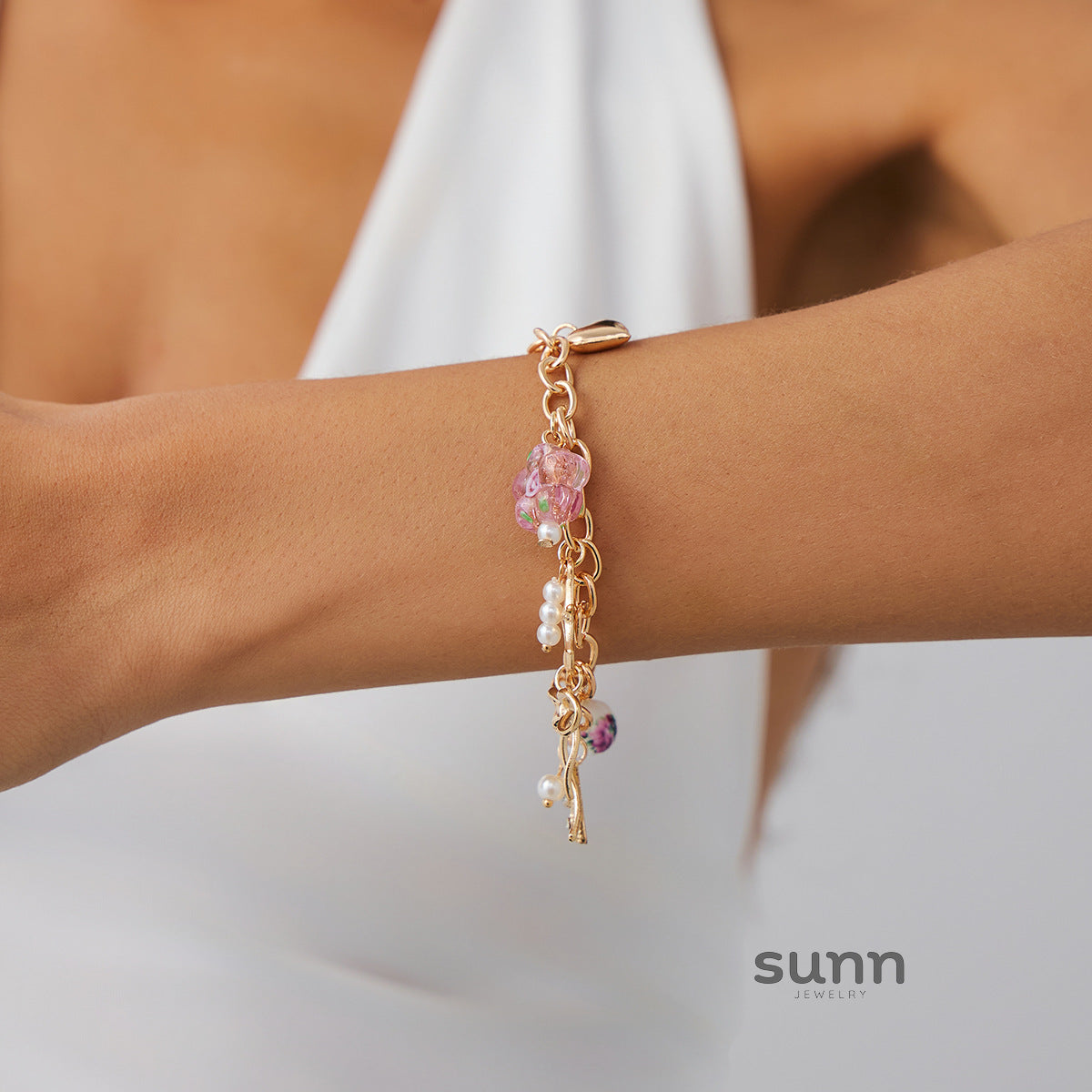 Minerva Ceramic Pearl Bracelet Set [JF9NXV28]