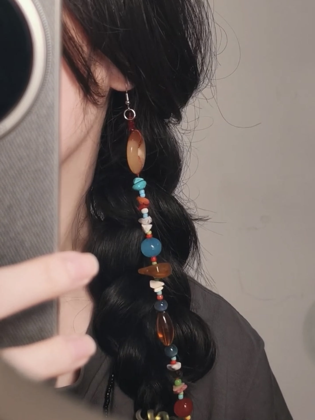 Minka Gemstone Tassel Earrings [JHK4T8PV]