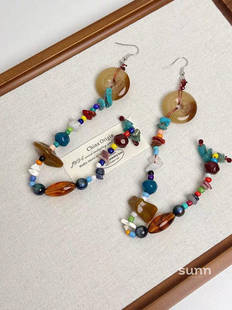 Minka Gemstone Tassel Earrings [5Z4X9NM8]