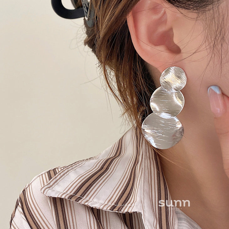 Minka Layered Brushed Earrings [LZON5QHE]