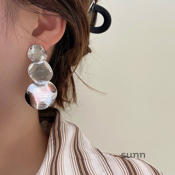 Minka Layered Brushed Earrings [6G9MAVKV]