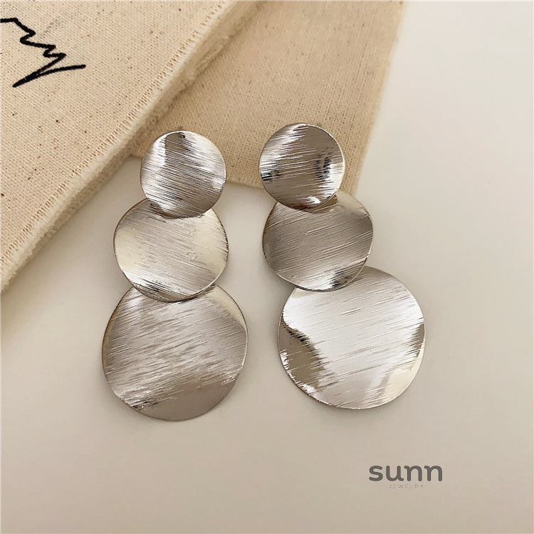 Minka Layered Brushed Earrings [P2BDZIDT]