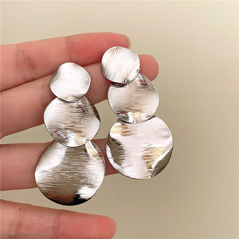 Minka Layered Brushed Earrings [WFXICEMP]