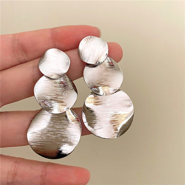 Minka Layered Brushed Earrings [WFXICEMP]