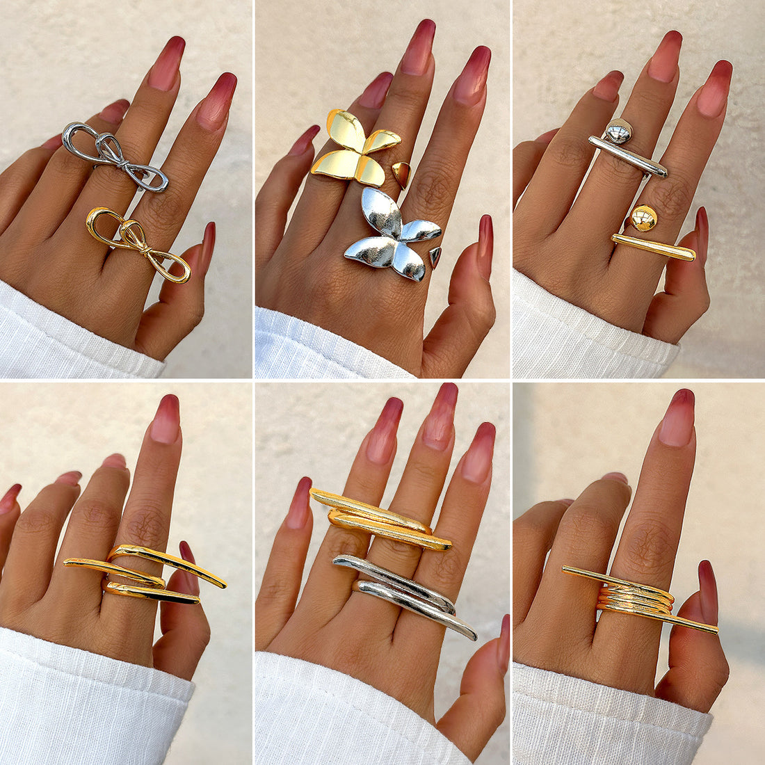 Miracle Glossy Butterfly Bow Ring [P9HMCUEG]