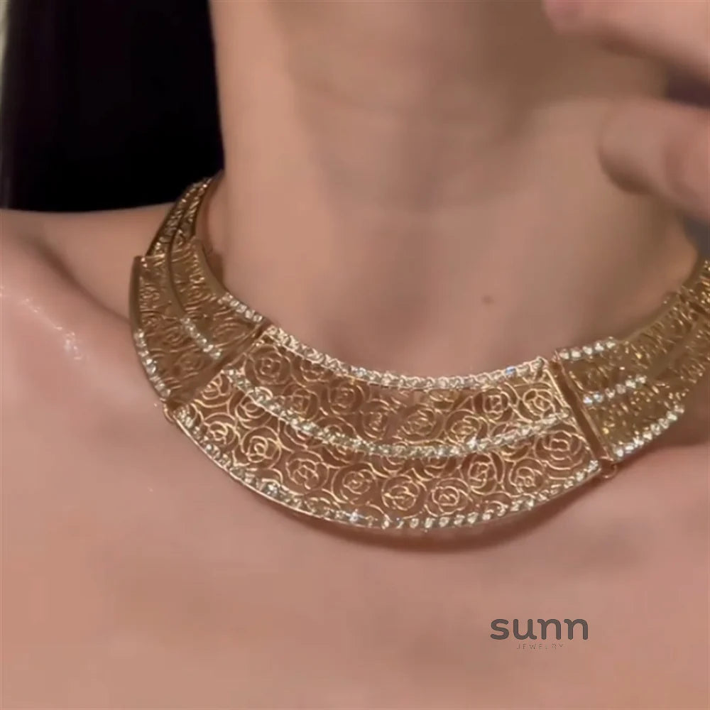 Miral Statement Floral Necklace Set