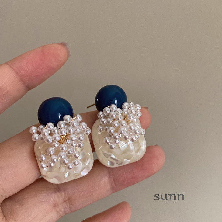 Miraya Pearl Bloom Earrings [QNYVNRWD]