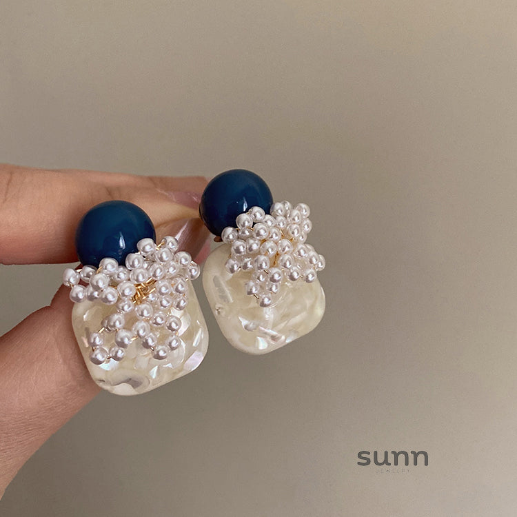 Miraya Pearl Bloom Earrings [AOFG4OX9]