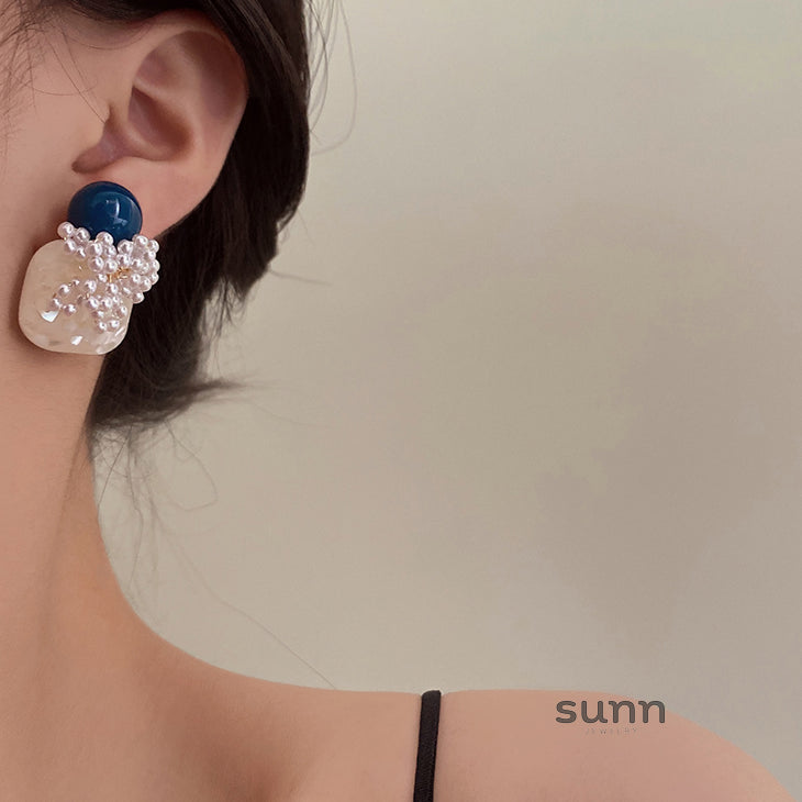 Miraya Pearl Bloom Earrings [T1TOX2L4]