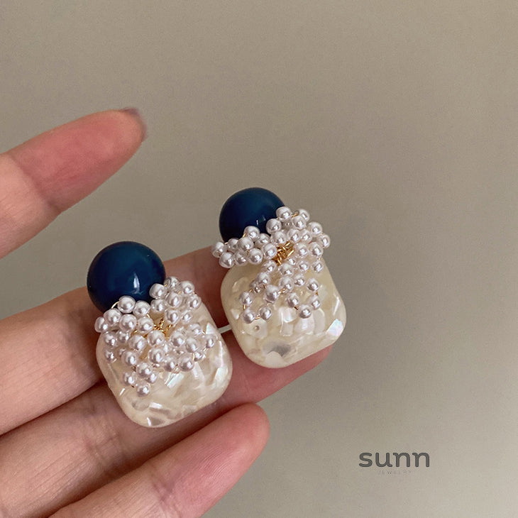 Miraya Pearl Bloom Earrings [KF0DKHF4]