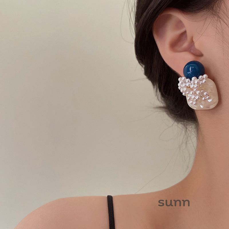 Miraya Pearl Bloom Earrings [EAT6HI2R]