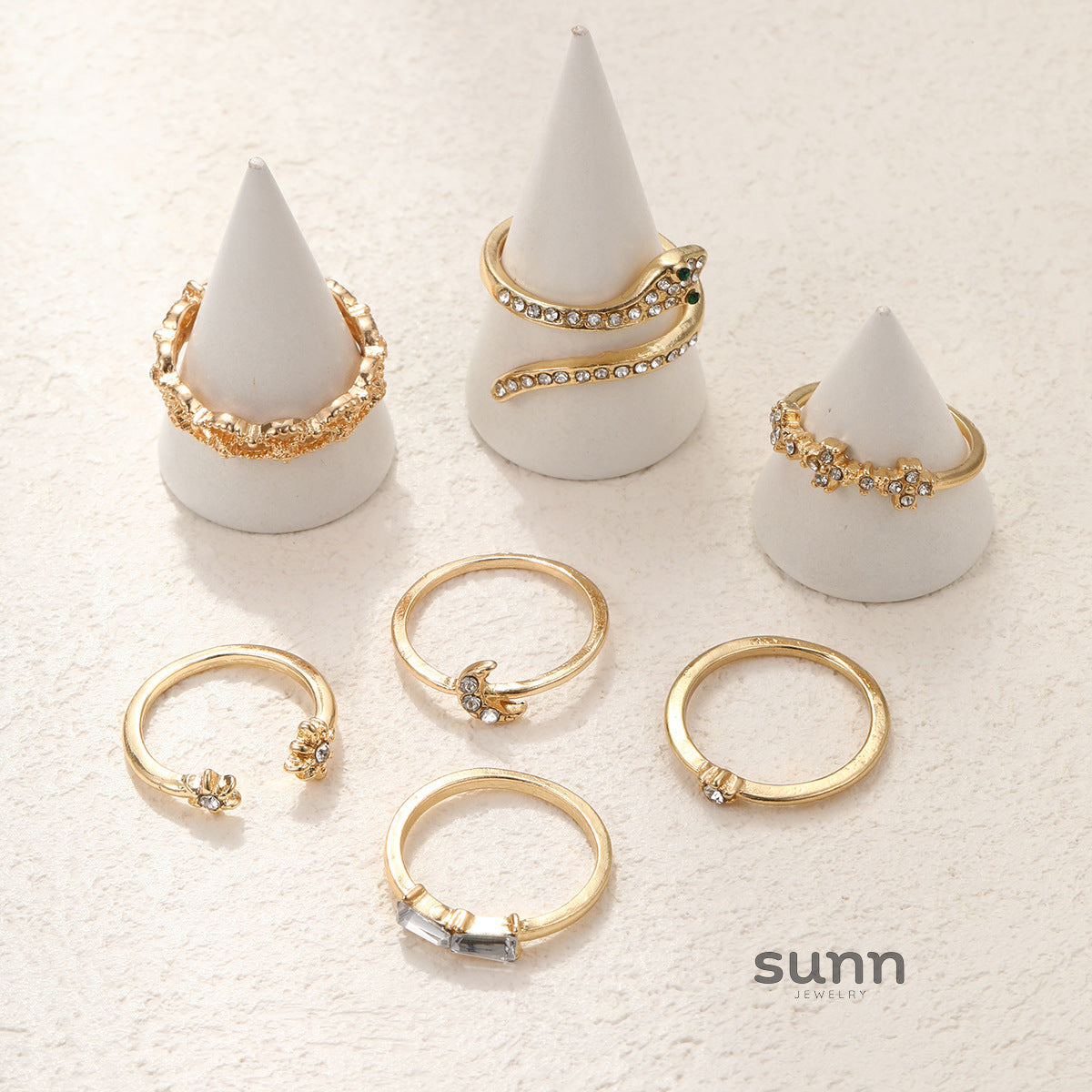 Mireille Constellation Serpent Ring Set [QGVM9CUA]