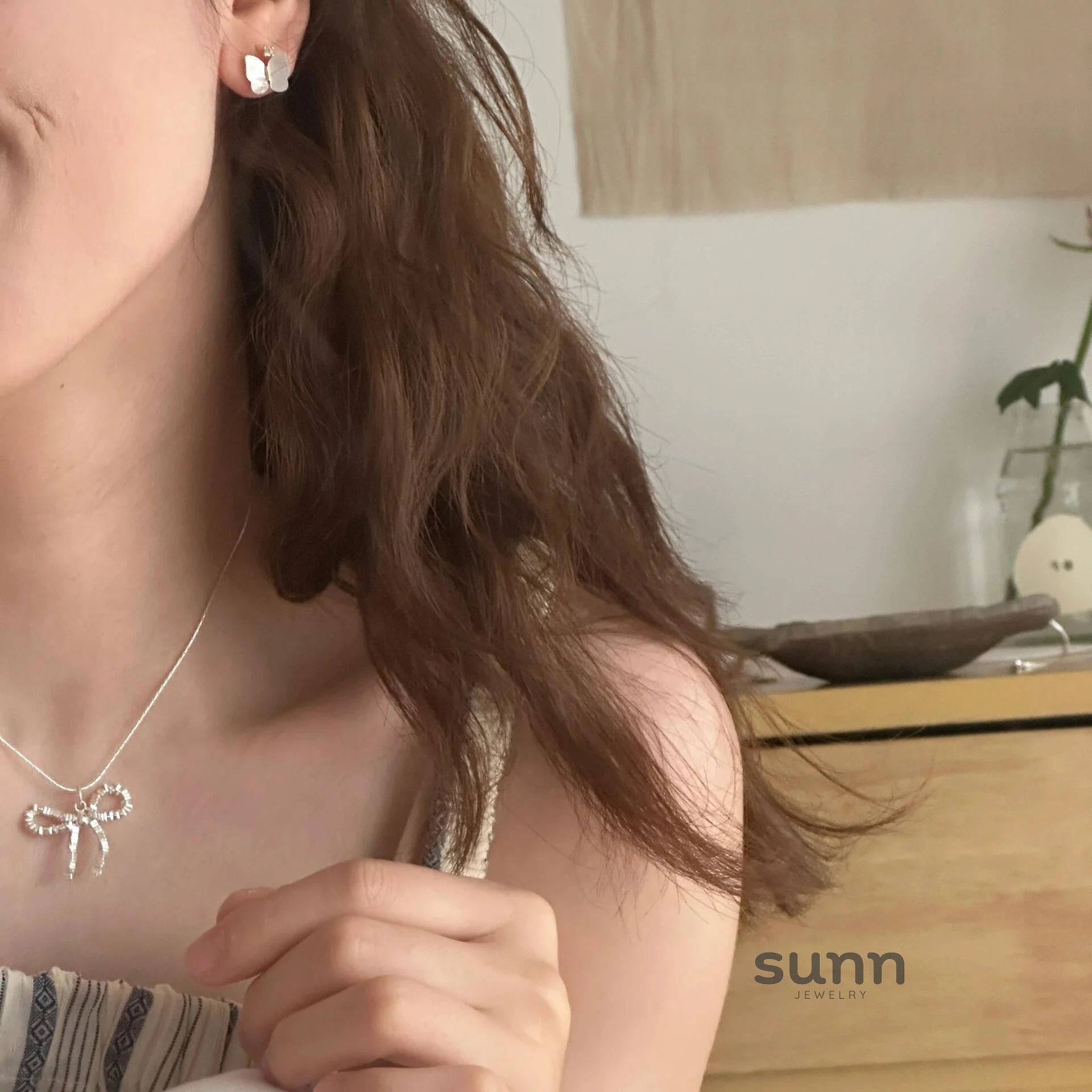 Mireille Iridescent Butterfly Earrings