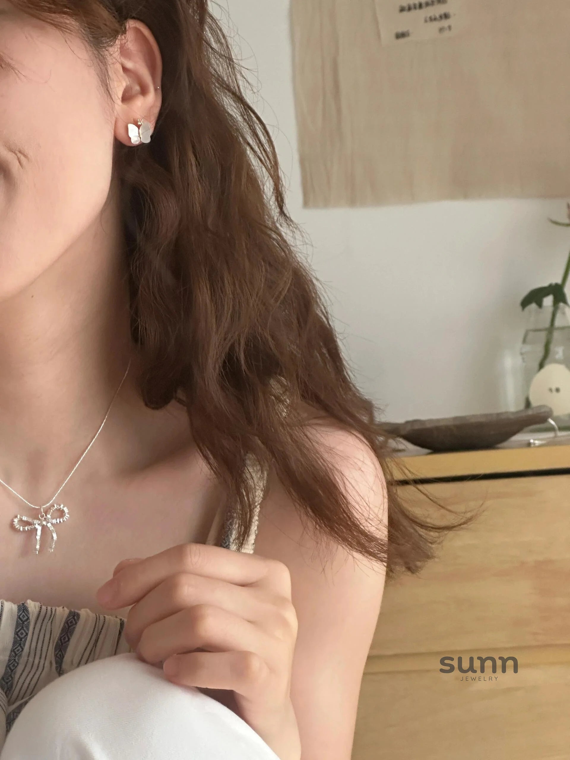 Mireille Iridescent Butterfly Earrings