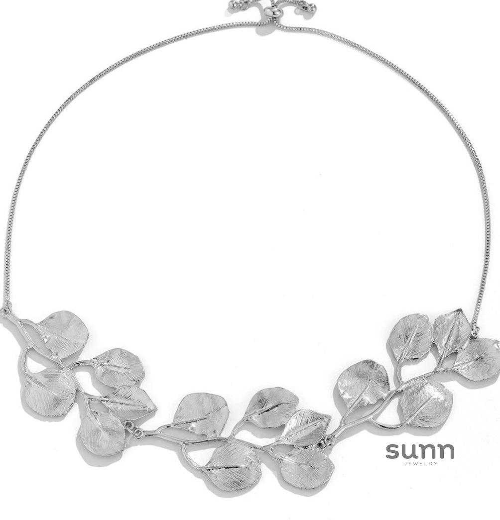 Miri Leaf Tassel Necklace [YZOE3XC7]