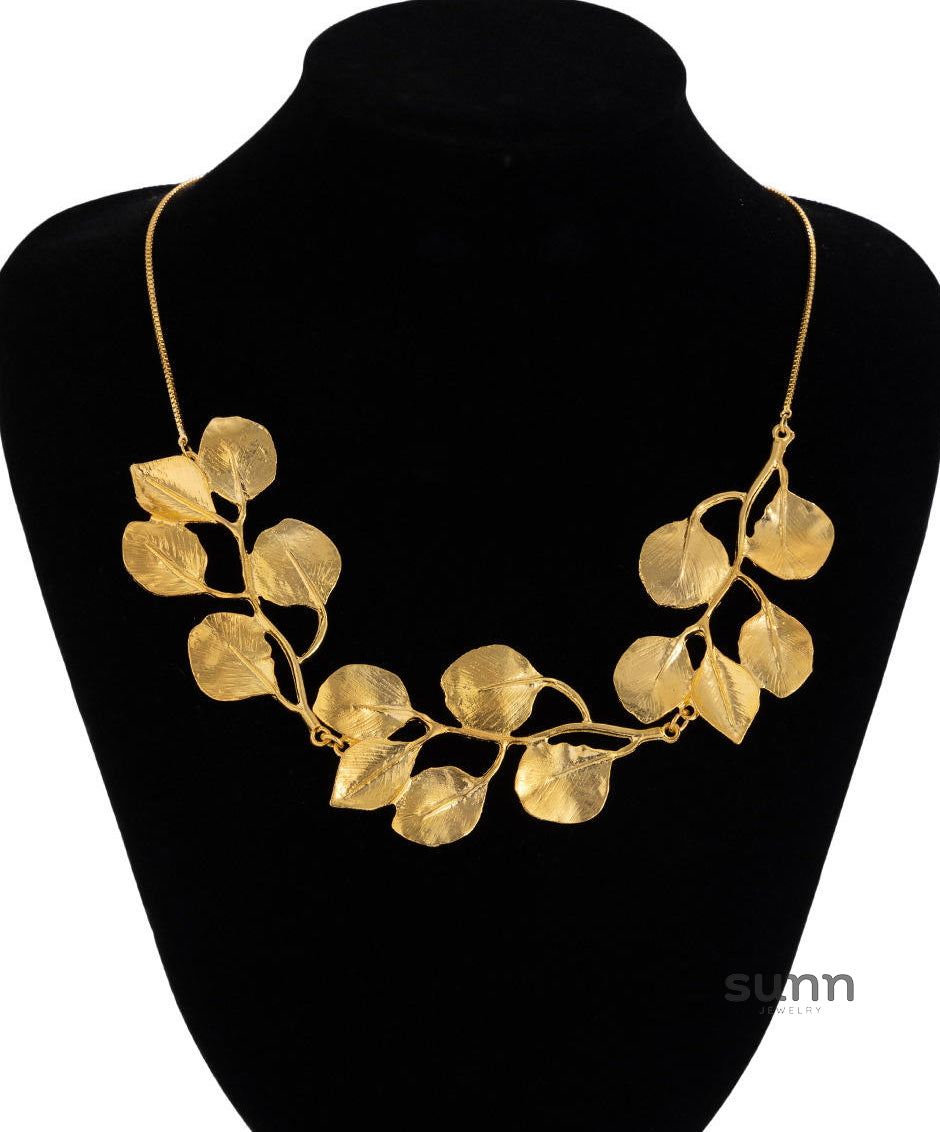 Miri Leaf Tassel Necklace [8Q7702EL]