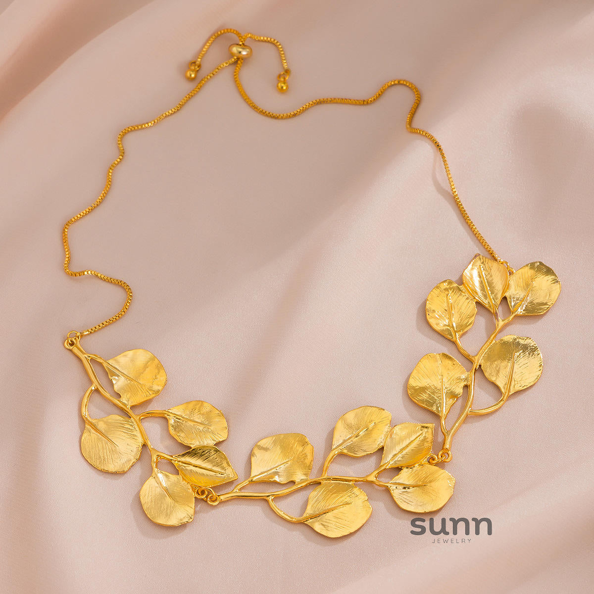 Miri Leaf Tassel Necklace [FLAP2EL4]