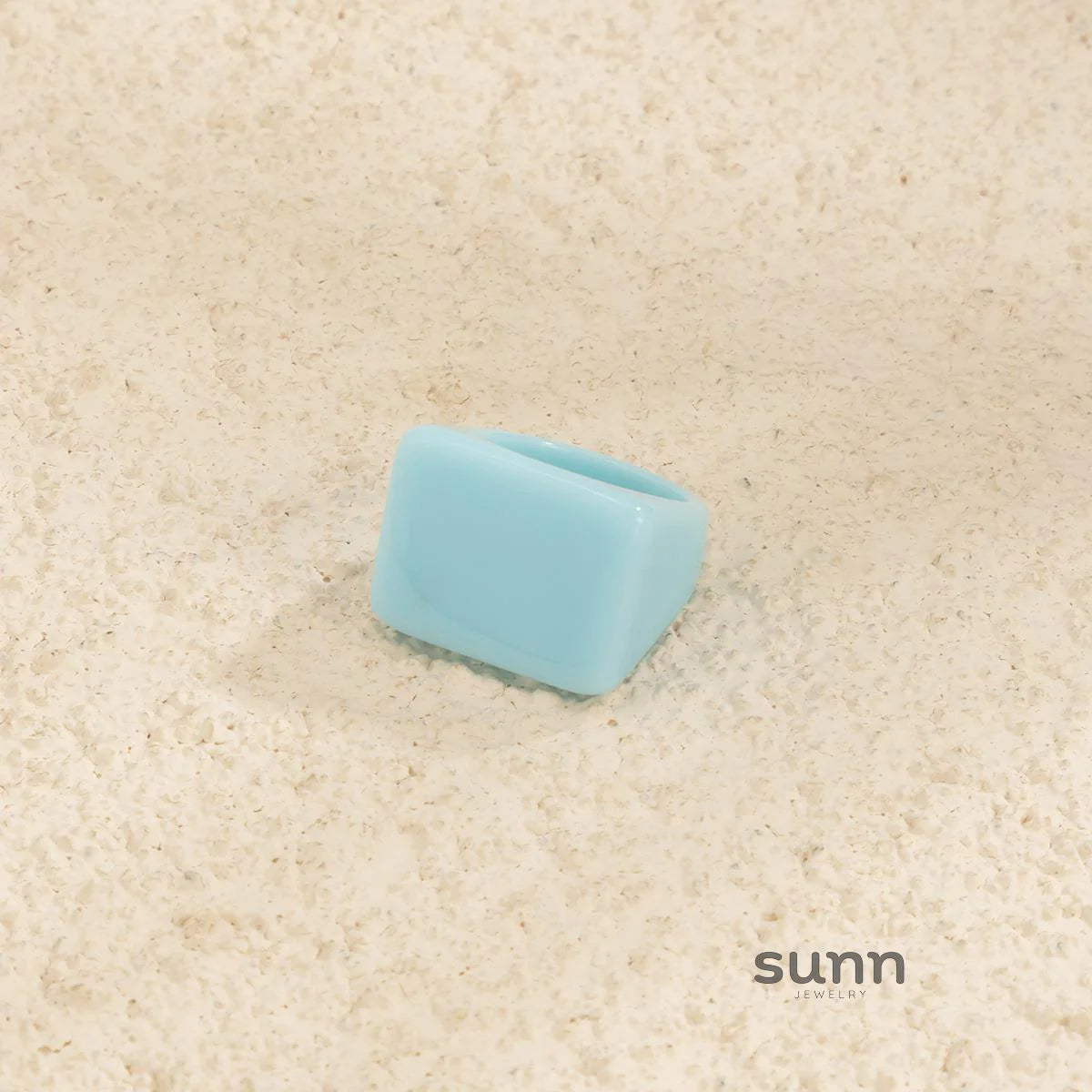 Miriam Chunky Square Resin Ring