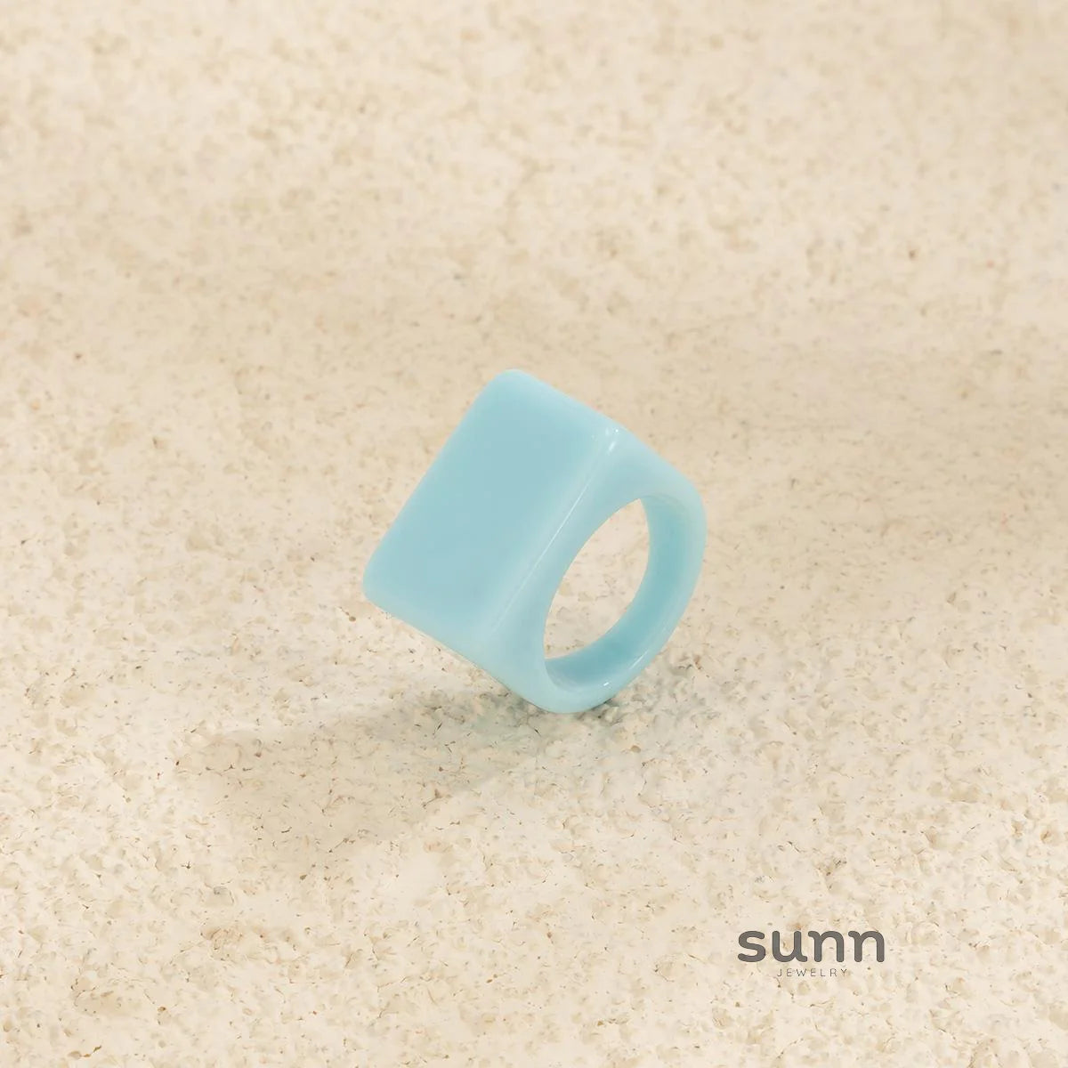 Miriam Chunky Square Resin Ring