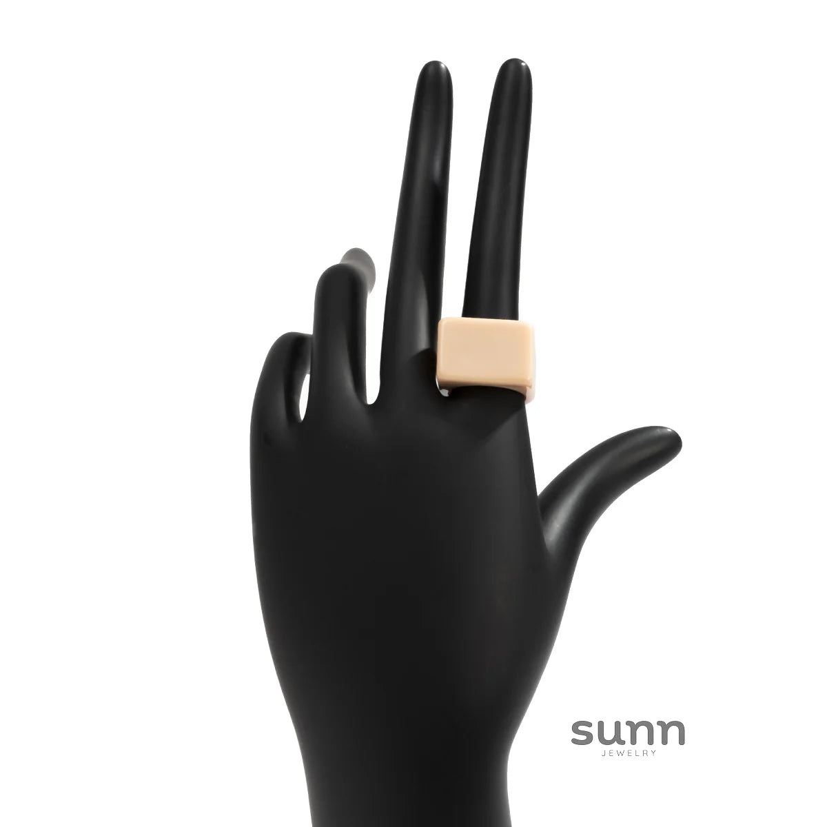 Miriam Chunky Square Resin Ring