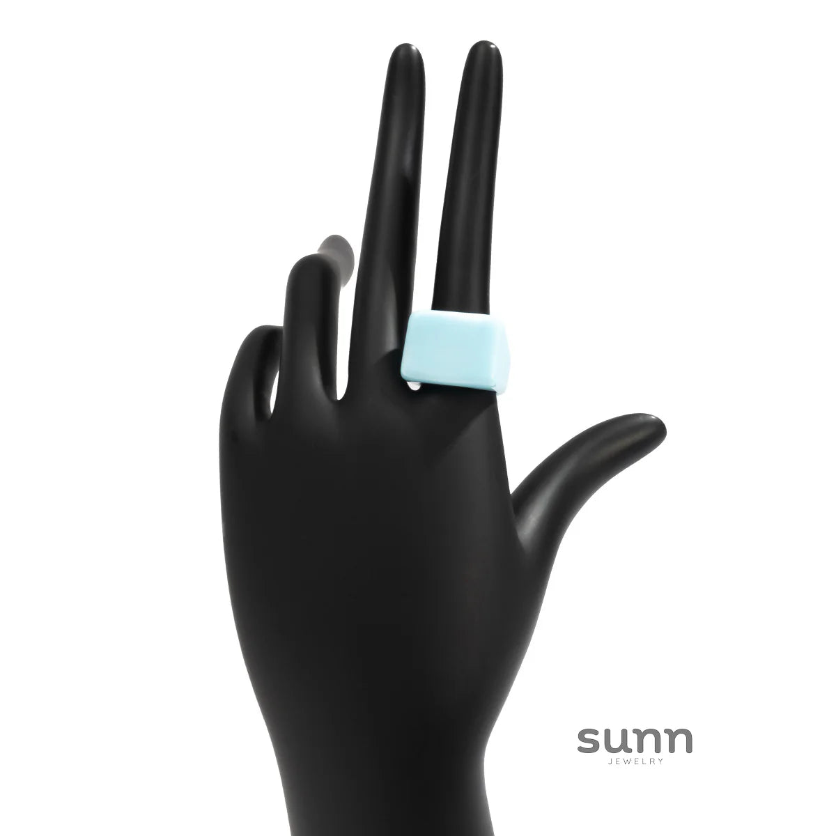 Miriam Chunky Square Resin Ring