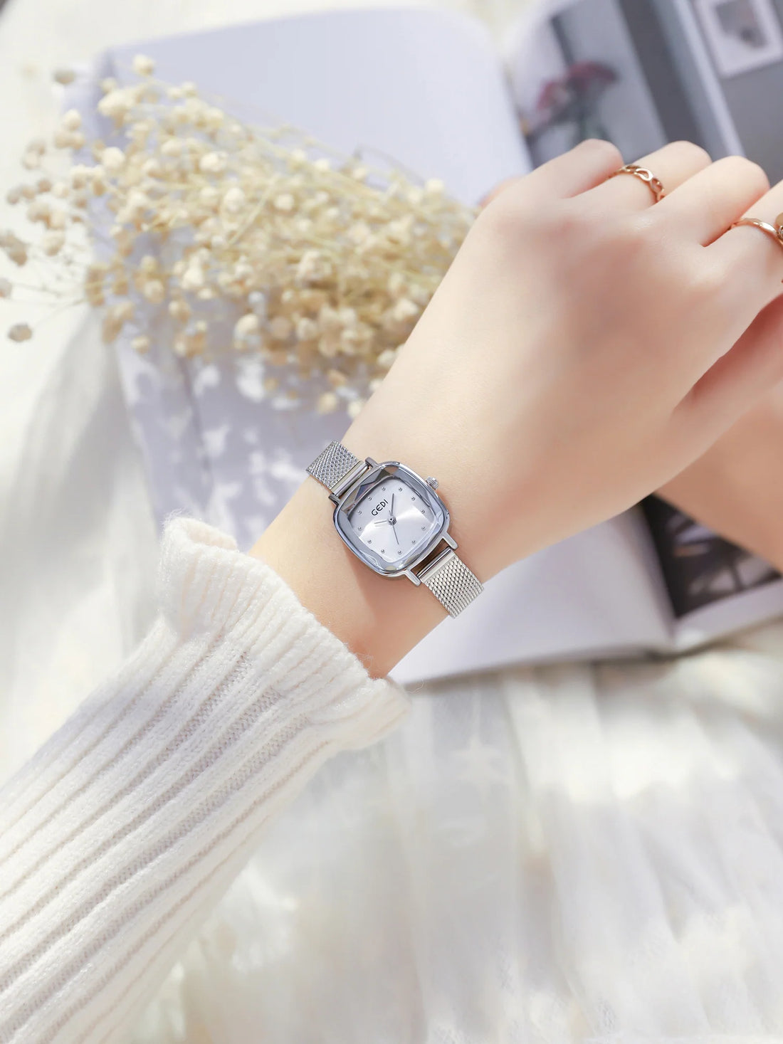 Mirielle Delicate Square Watch