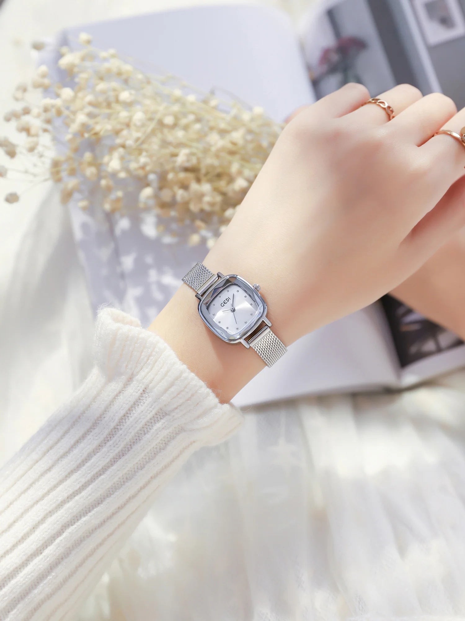 Mirielle Delicate Square Watch