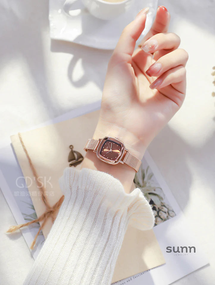 Mirielle Delicate Square Watch
