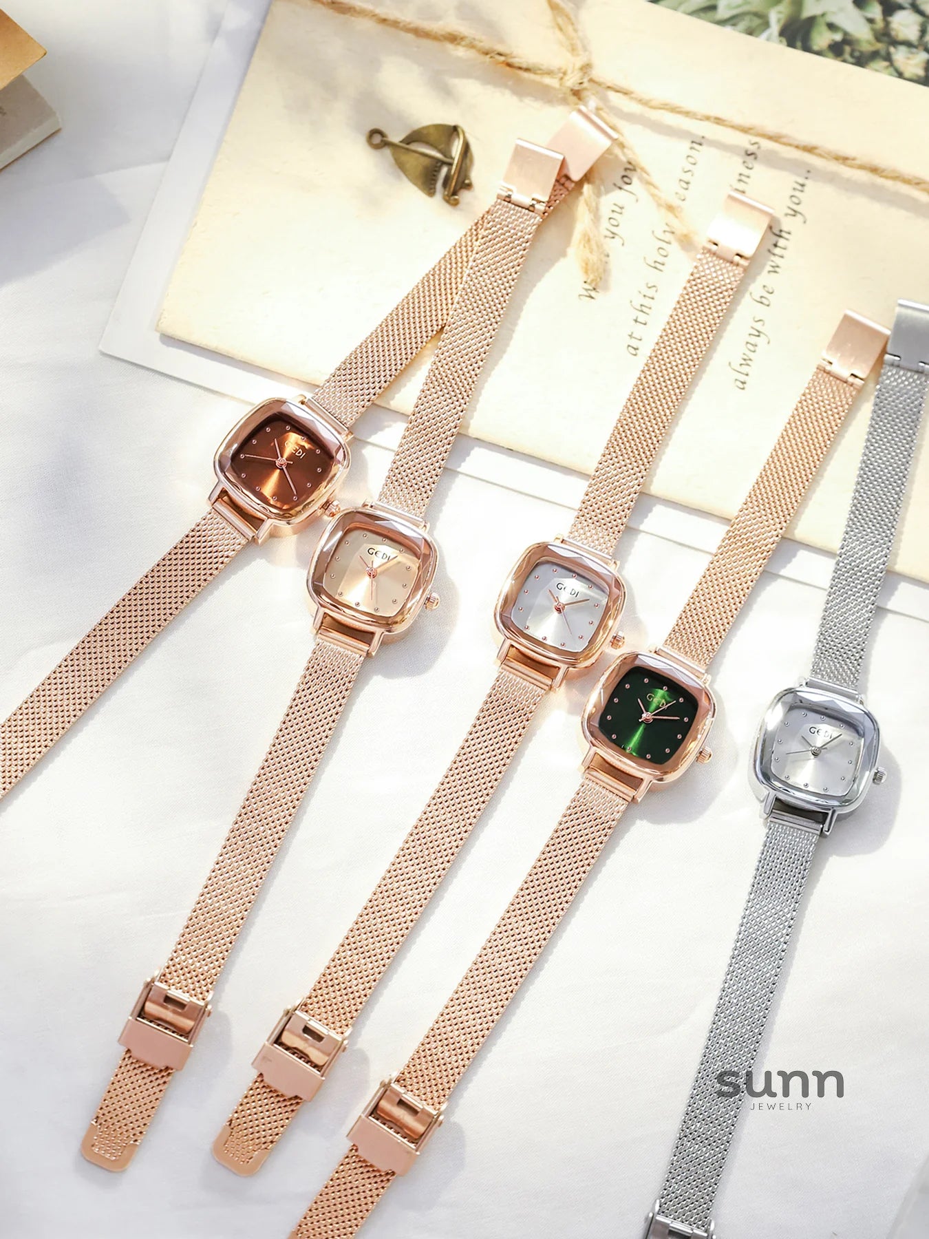 Mirielle Delicate Square Watch