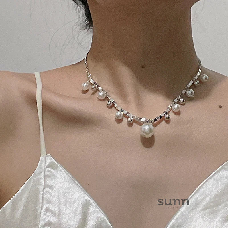 Miroslava Pearl Pendant Necklace