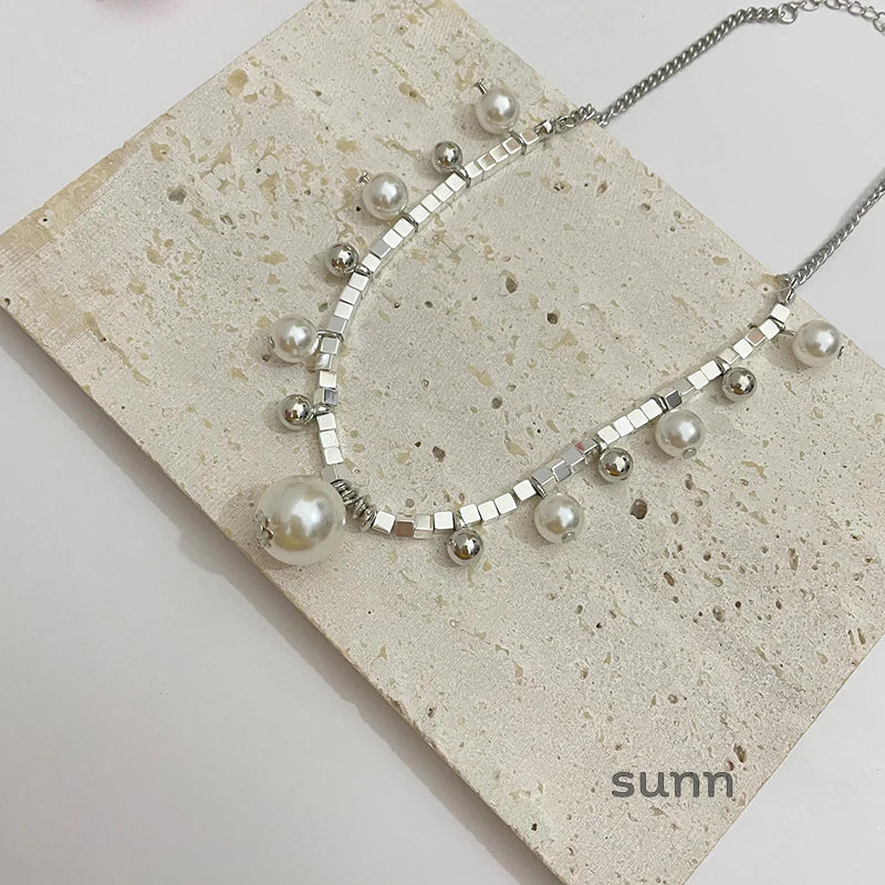 Miroslava Pearl Pendant Necklace