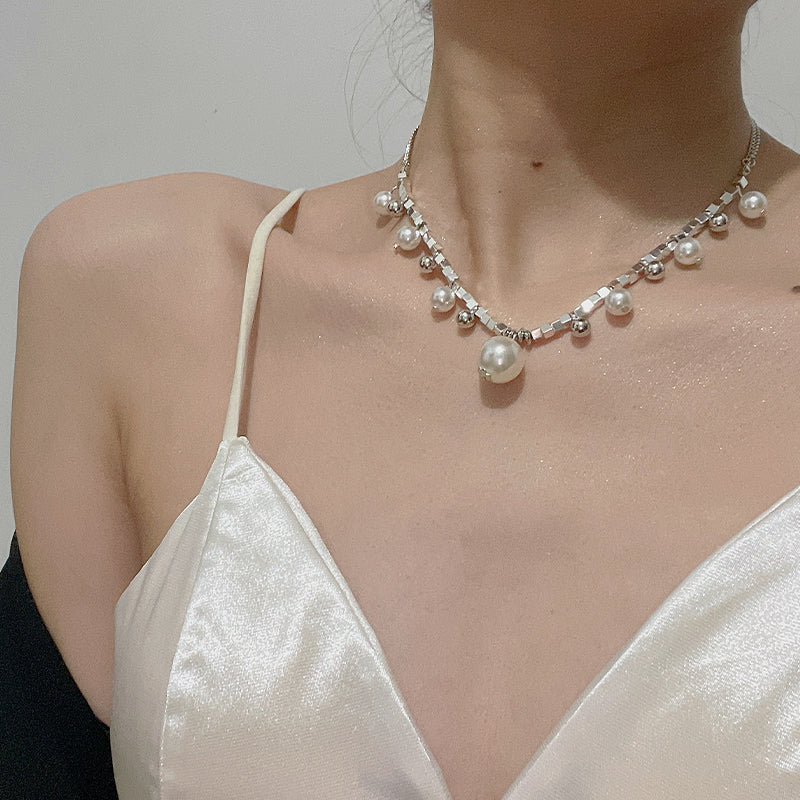 Miroslava Pearl Pendant Necklace