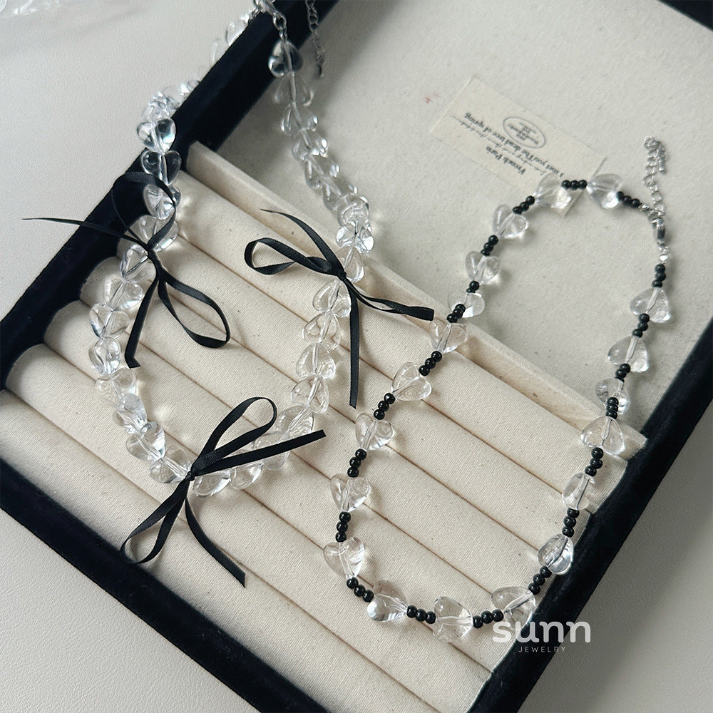 Miryam Crystal Bow Choker [S300PLIF]
