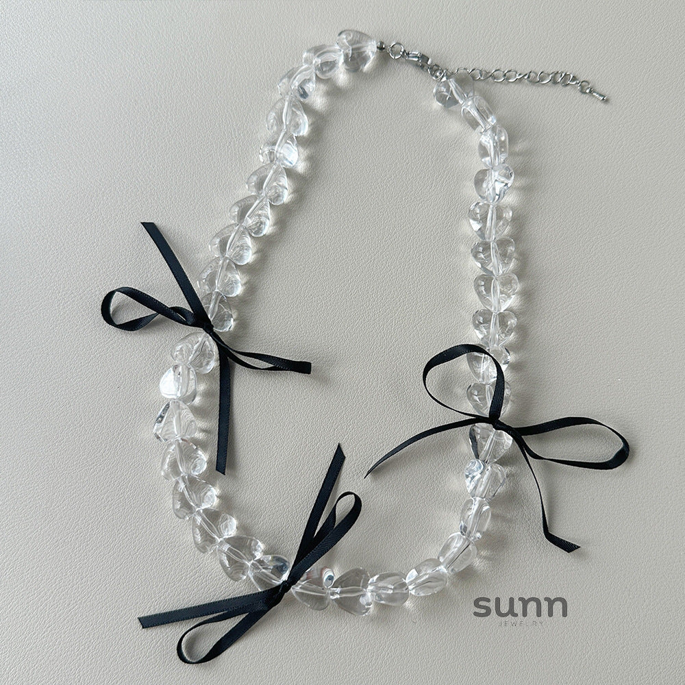 Miryam Crystal Bow Choker [7RS8V94R]