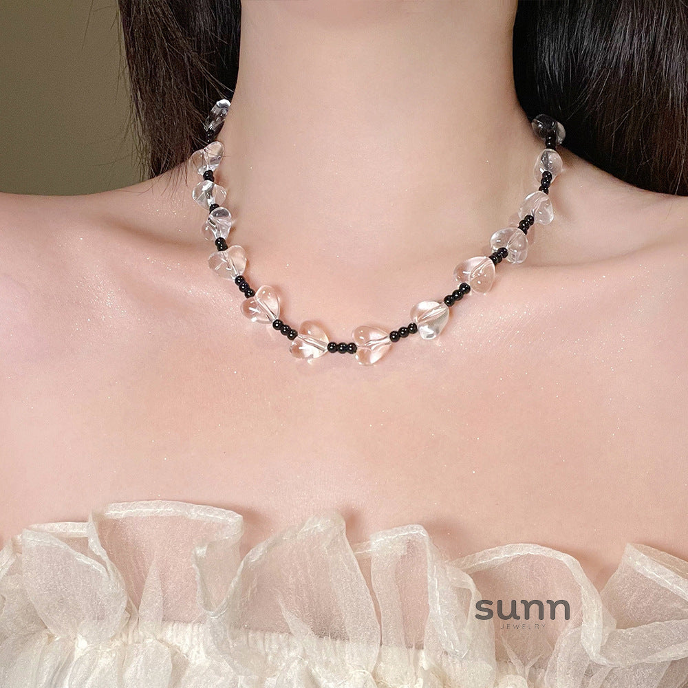 Miryam Crystal Bow Choker [PZUC76B3]