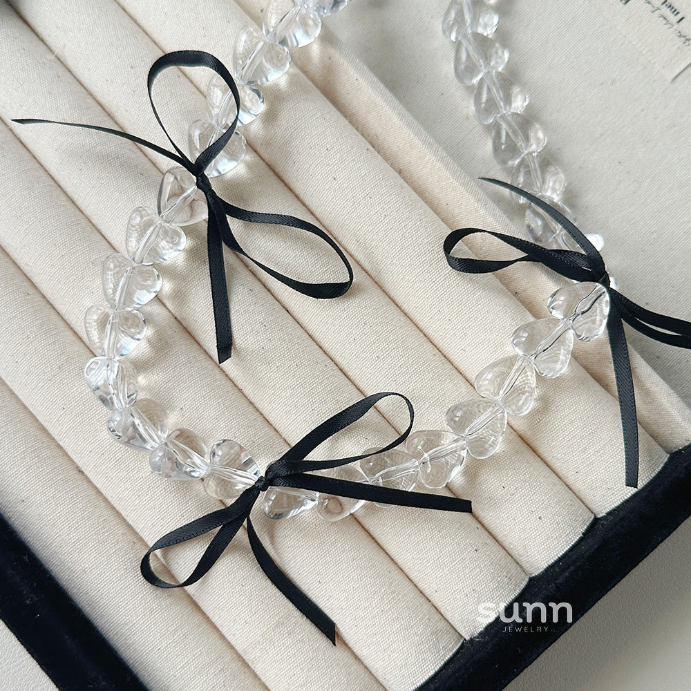 Miryam Crystal Bow Choker [SPL8XD96]