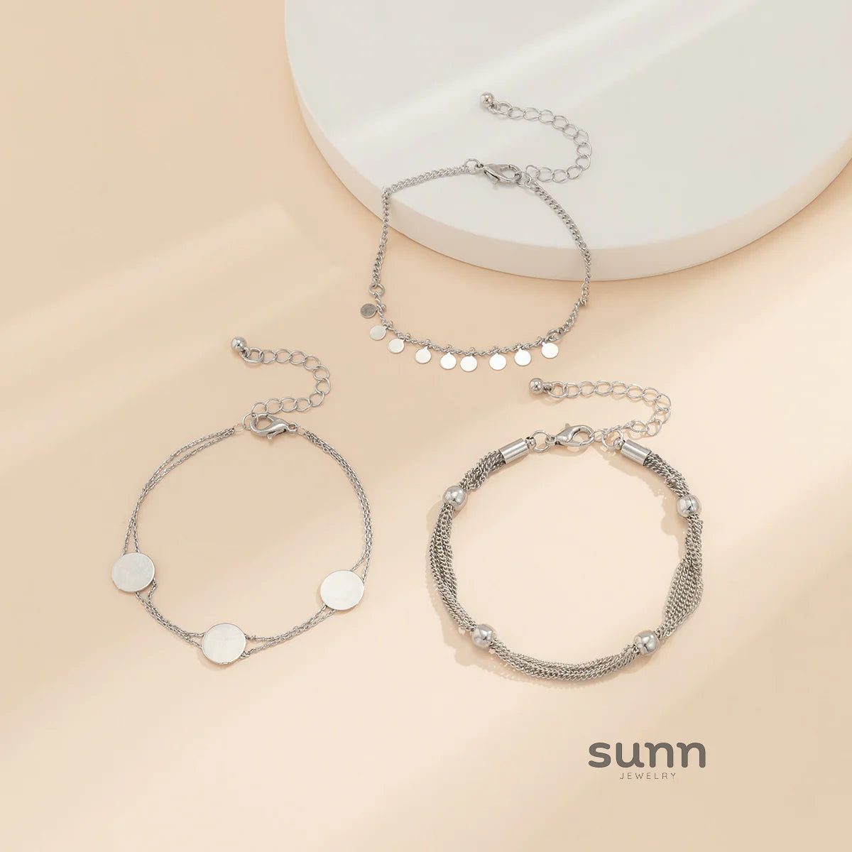 Mischa Gold Layered Bracelet Set