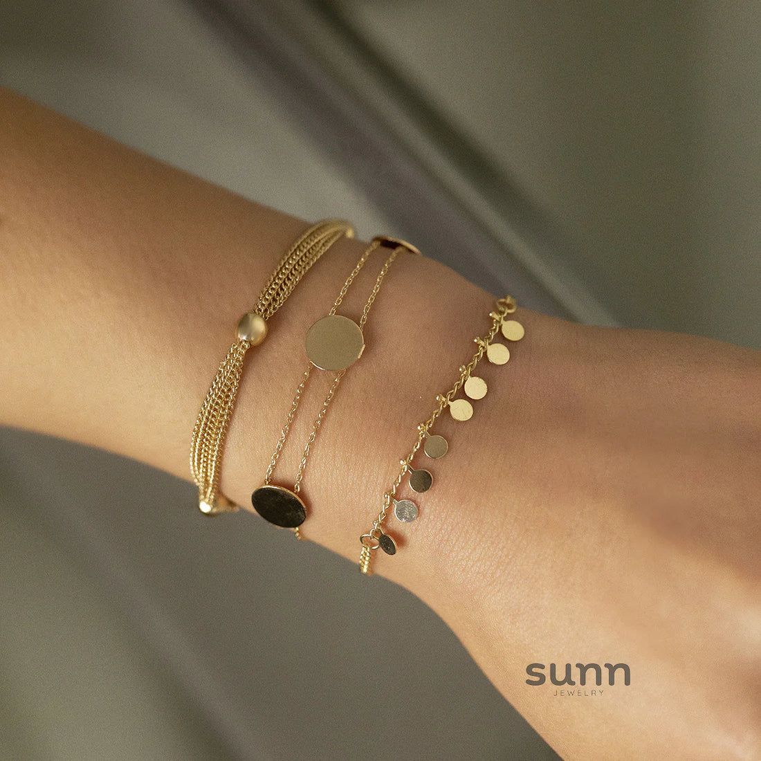 Mischa Gold Layered Bracelet Set