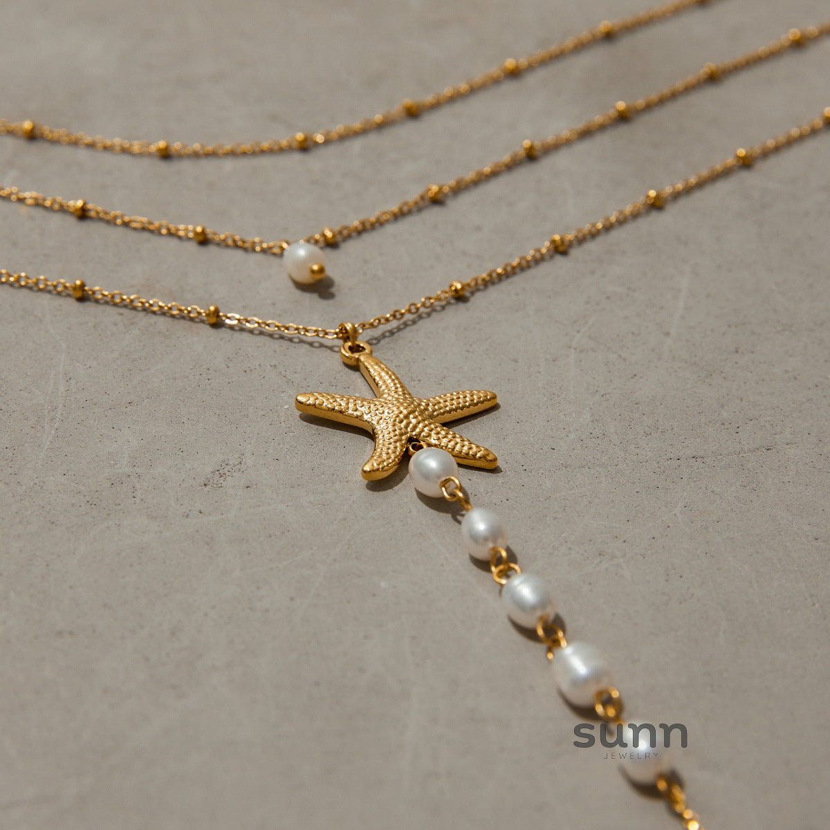 Mishka Pearl Starfish Necklace [HRTN1MQH]
