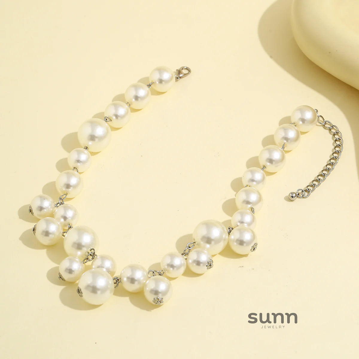 Misty Bold Bead Choker Necklace