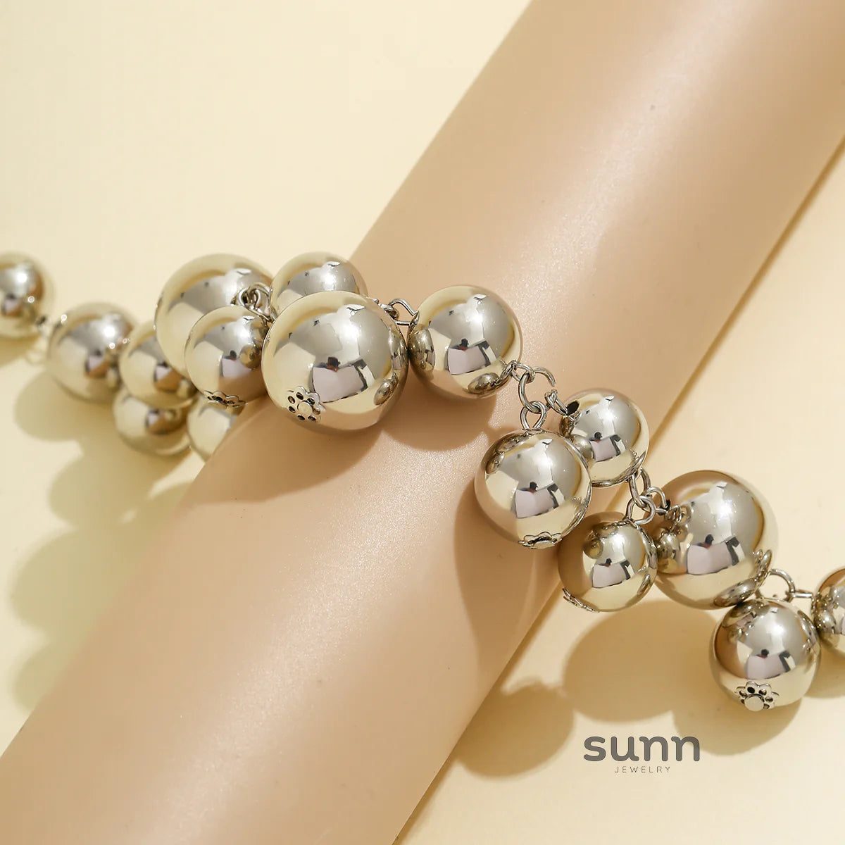 Misty Bold Bead Choker Necklace