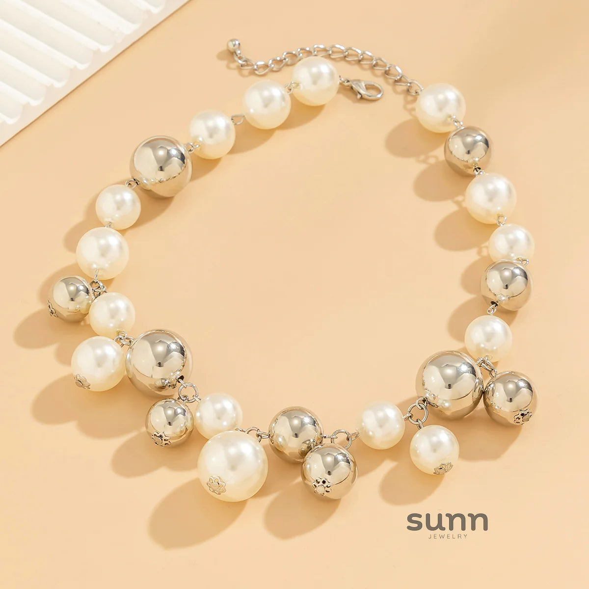 Misty Bold Bead Choker Necklace