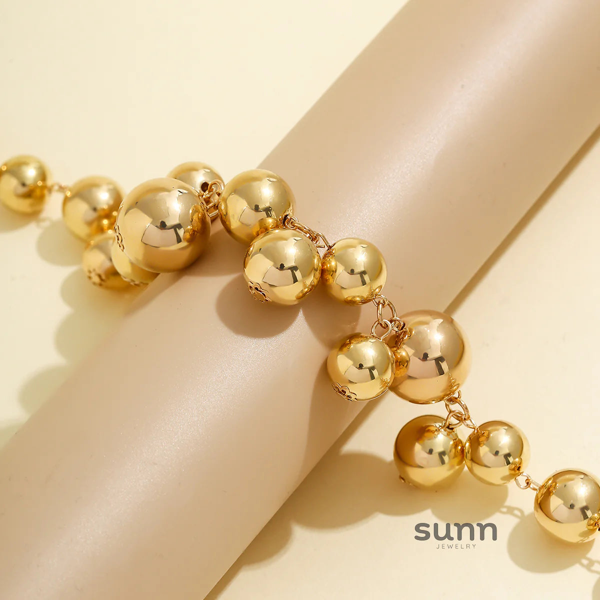 Misty Bold Bead Choker Necklace