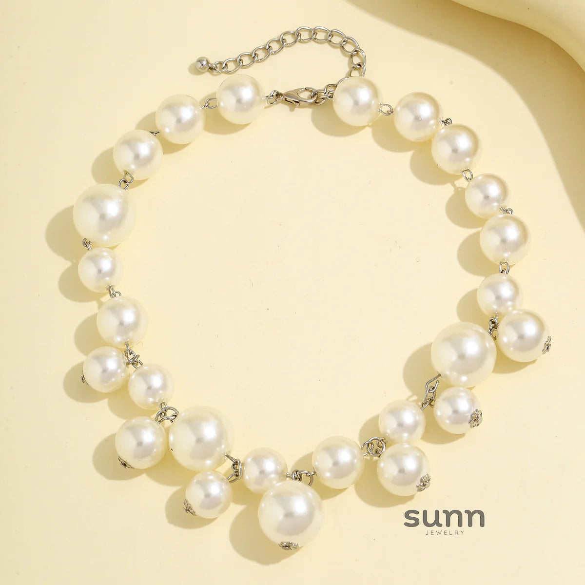 Misty Bold Bead Choker Necklace