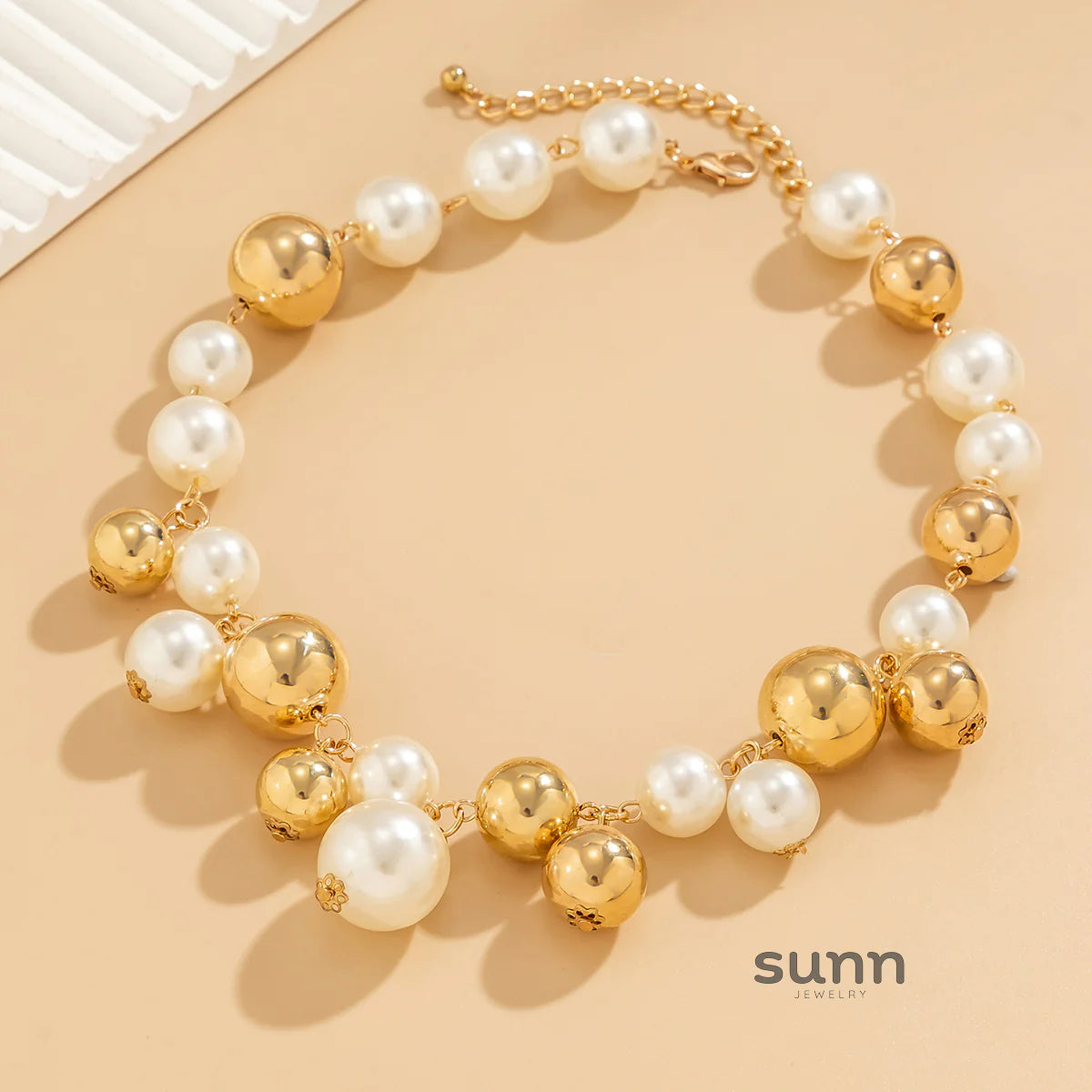 Misty Bold Bead Choker Necklace