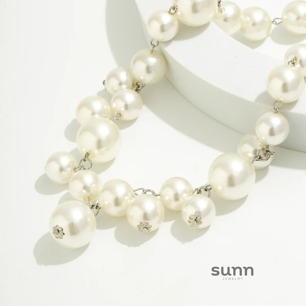 Misty Bold Bead Choker Necklace
